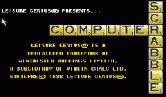 Computer Scrabble